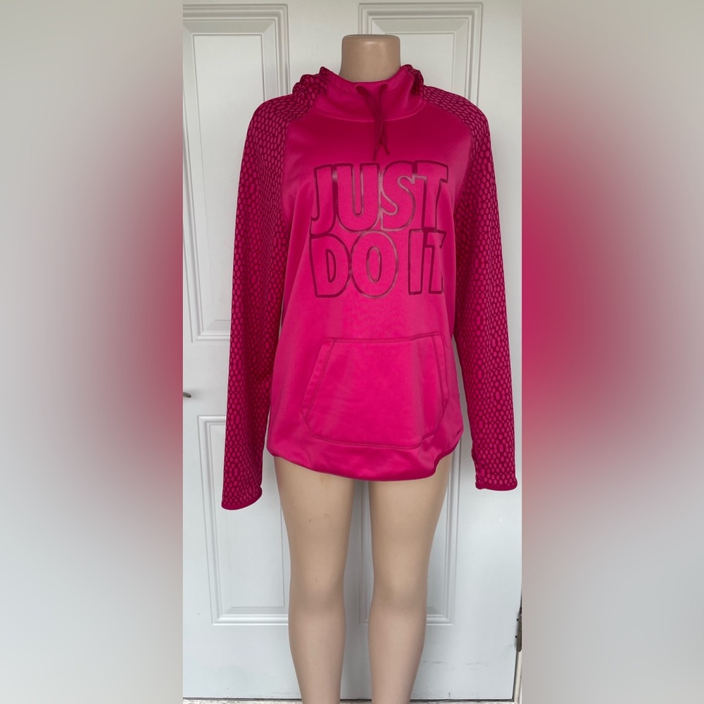 Nike Hot Pink "Just Do It" Pullover Hoodie